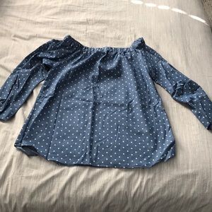 Off the shoulder shirt